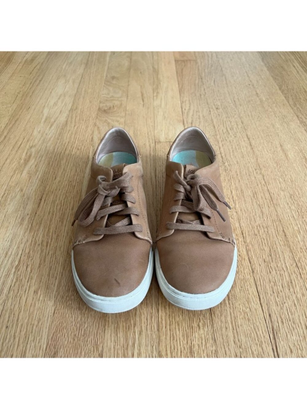 Olukai Pehuea Li Ili Brown Leather Sneakers Women's Size 8 - Picture 2 of 9